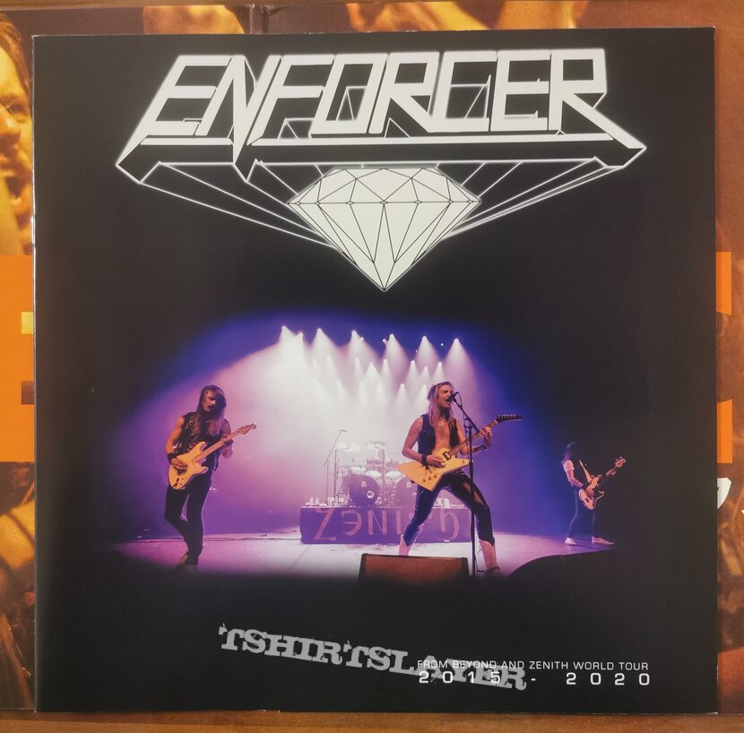 Enforcer - Live by Fire LP Signed (limited orange fluorescent) 