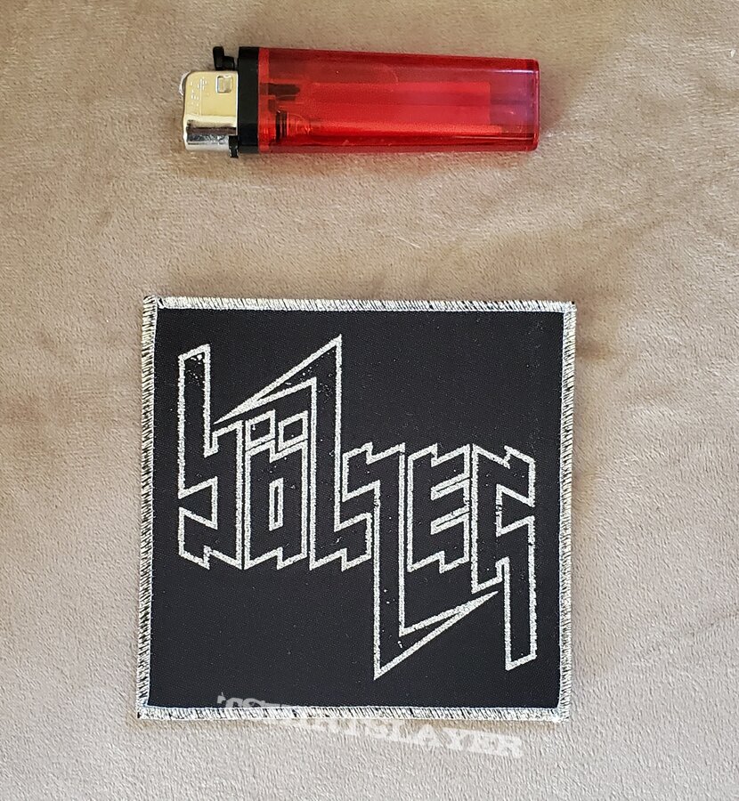 Bölzer silver glitter woven patch 