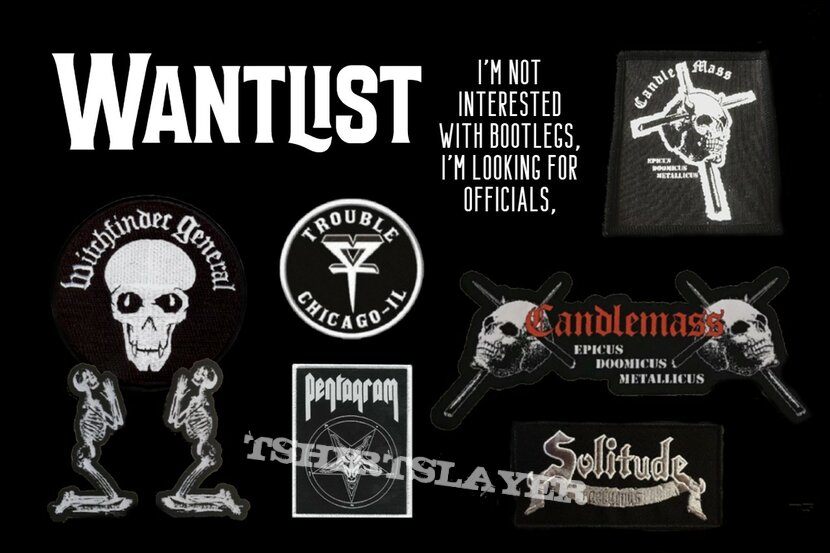 Candlemass Doom Metal Wantlist