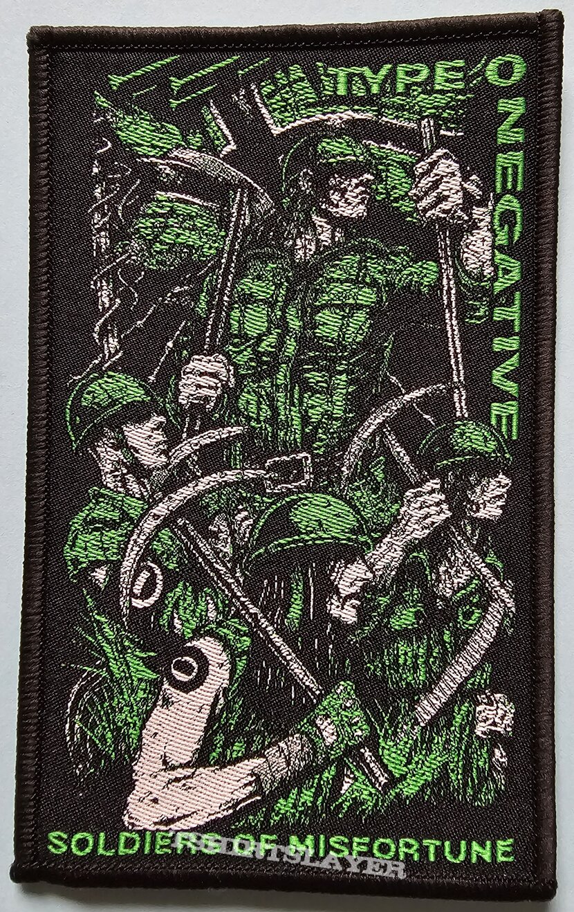 Type O Negative Soldiers Of Misfortune Patch Black Border 