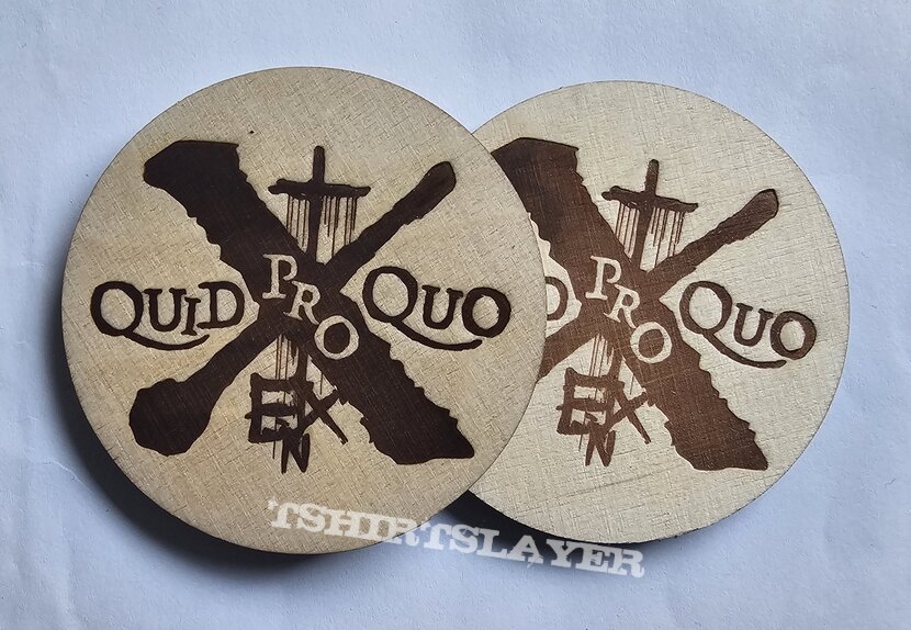 In Extremo Quid Pro Quo Woden Beer Coaster 