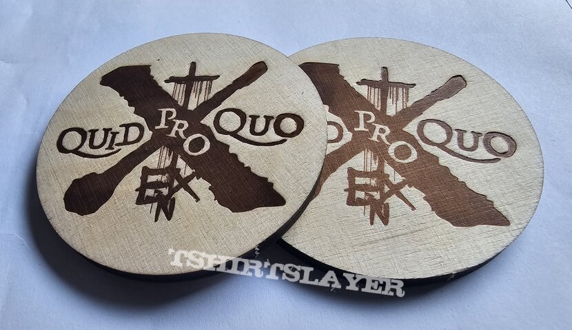 In Extremo Quid Pro Quo Woden Beer Coaster 