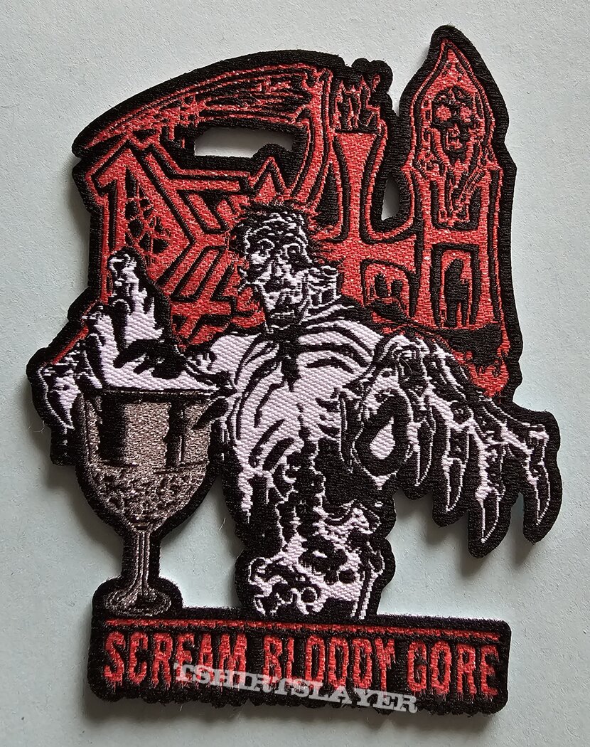 Death  Scream Bloody Gore Shape Patch 