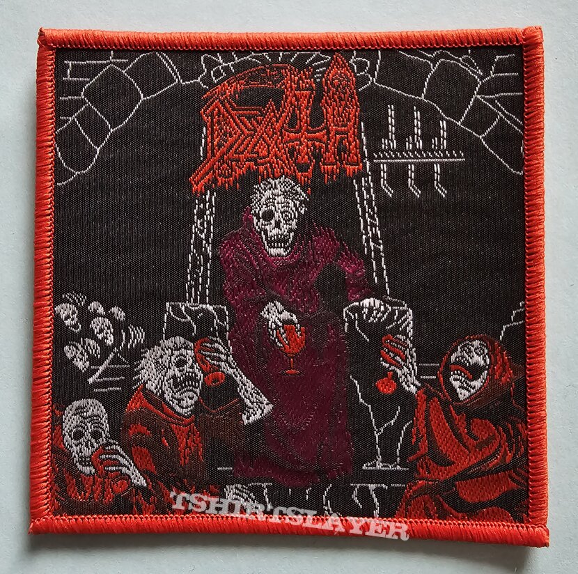 Death  Scream Bloody Gore Patch Red Border 