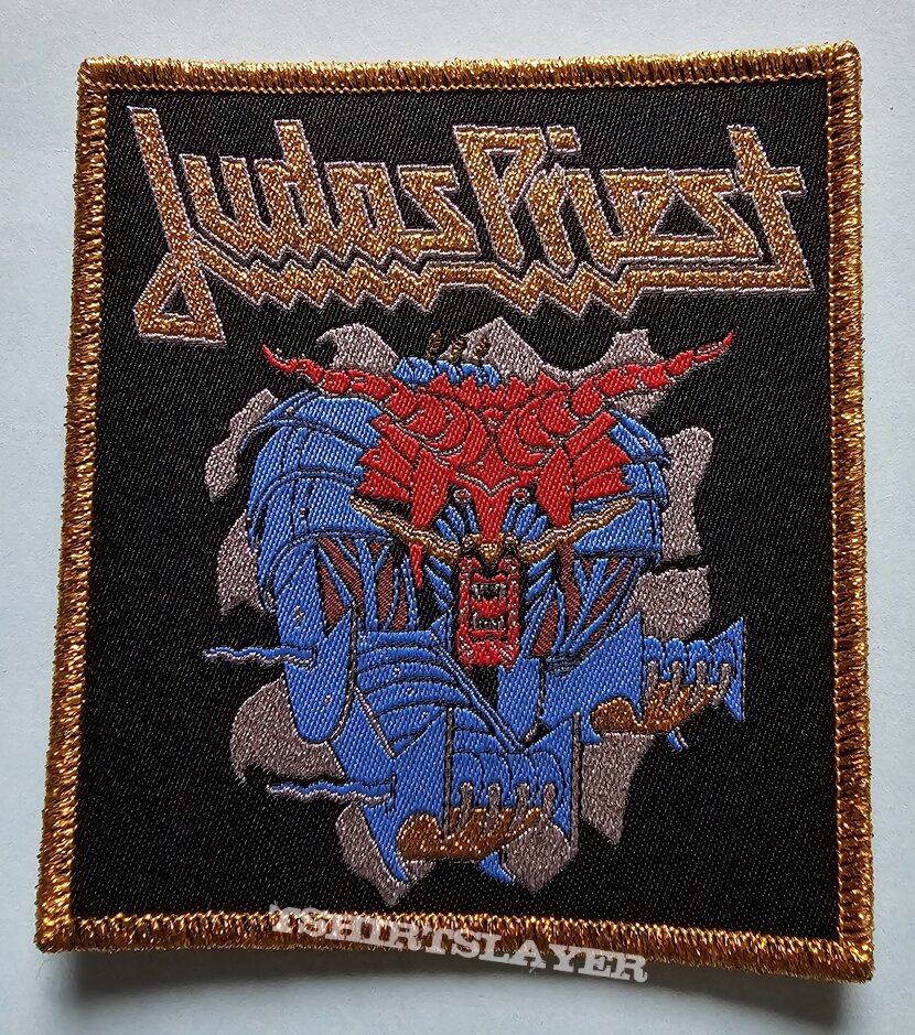 Judas Priest Defenders Of The Faith Patch Gold Border 