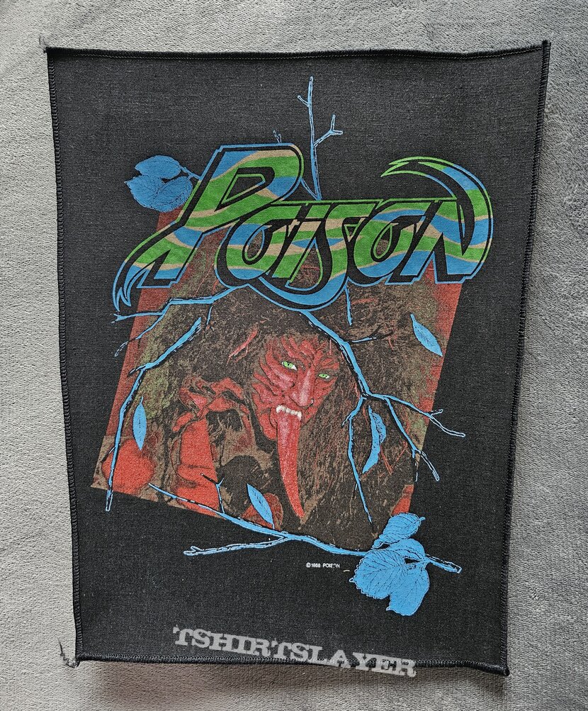 Poison Open Up And Say... Ahh! Backpatch 80s 