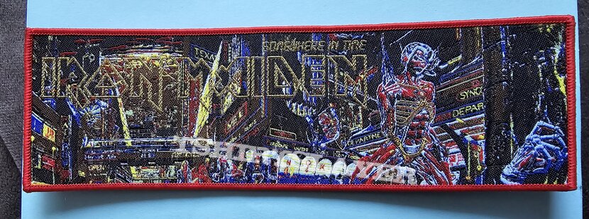 Iron Maiden Somewhere In Time Stripe Patch Red Border 