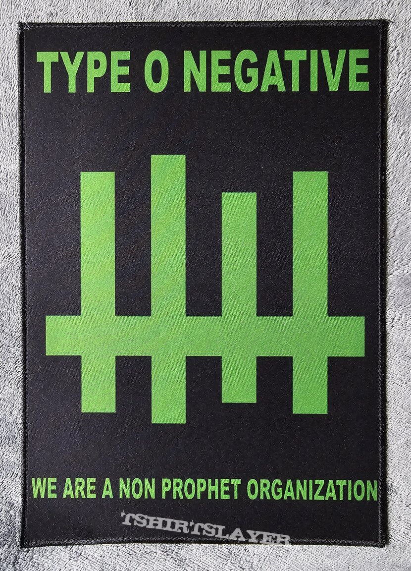 Type O Negative We Are A Non Prophet Organization Backpatch 