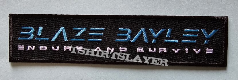 Blaze Bayley Endure And Survive Stripe Patch (Embroidered)