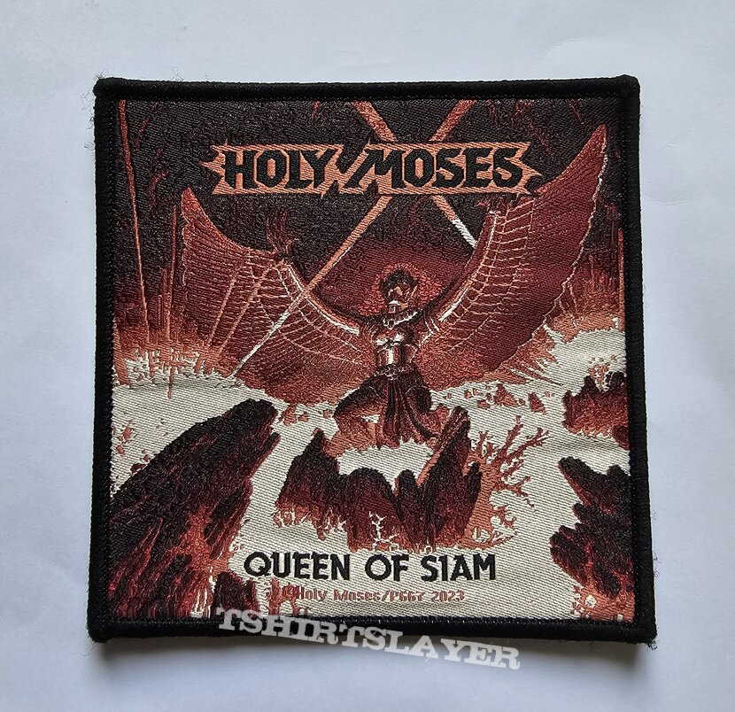 Holy Moses Queen Of Siam Patch Black Border 