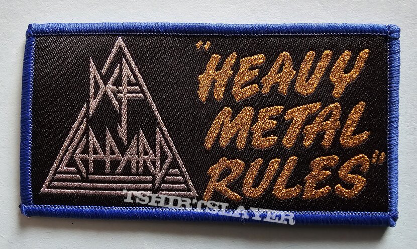 Def Leppard Heavy Metal Rules Patch 