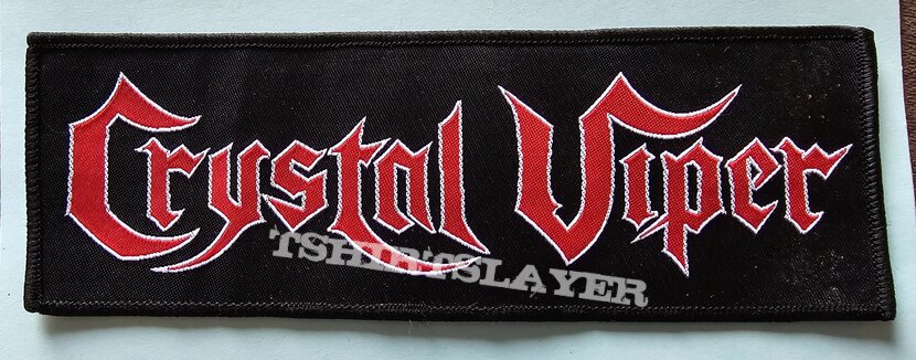 Crystal Viper Logo  Stripe Patch (Red)