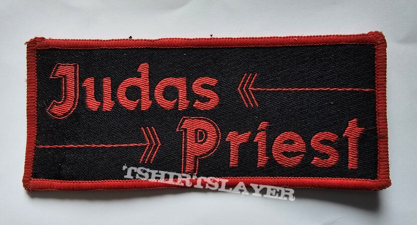 Judas Priest Arrow Patch Red Border  