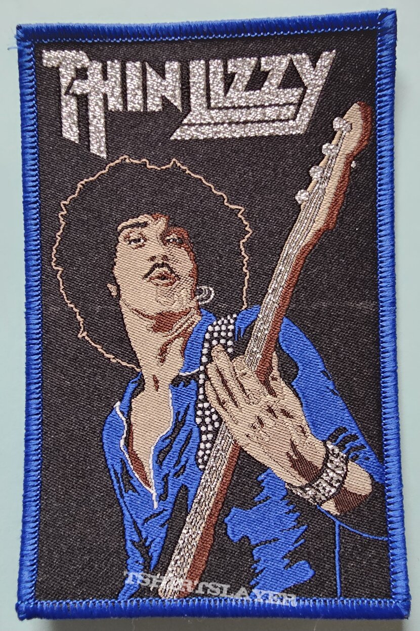 Thin Lizzy Phil Lynott Patch Blue Border 