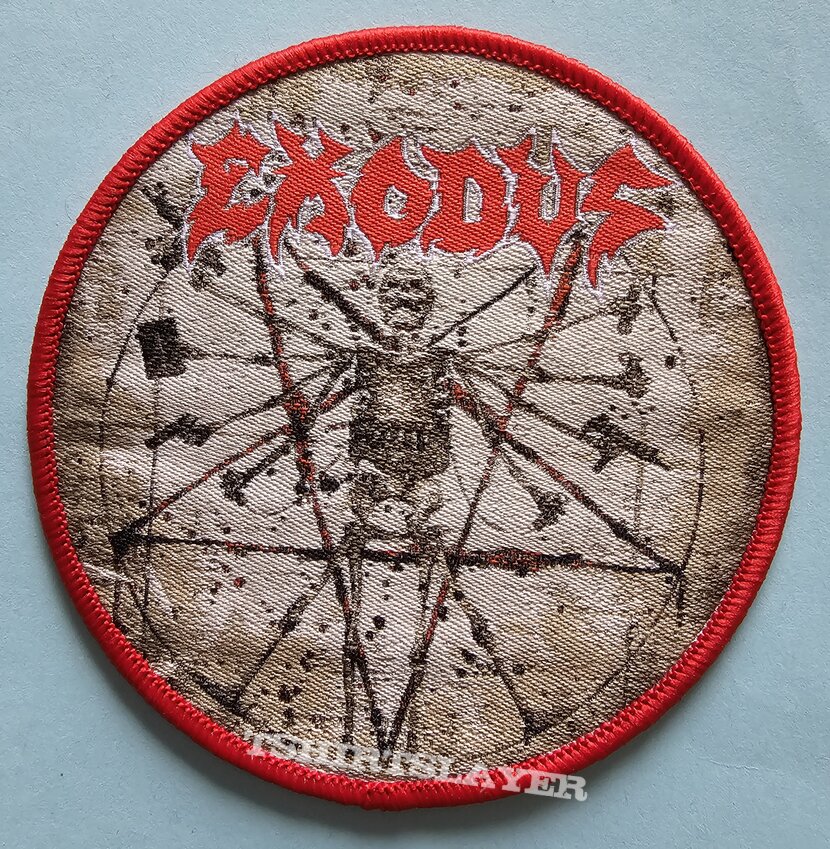 Exodus Atrocity Exhibition B: The Human Condition Circle Patch Red Border
