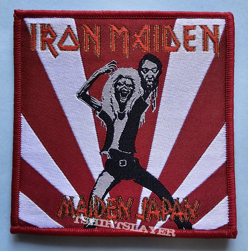 Iron Maiden Maiden Japan Patch Red Border 