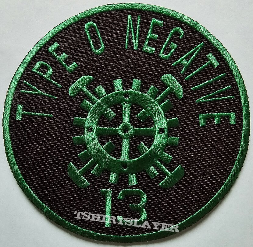Type O Negative 13  Round Patch Dark Green 