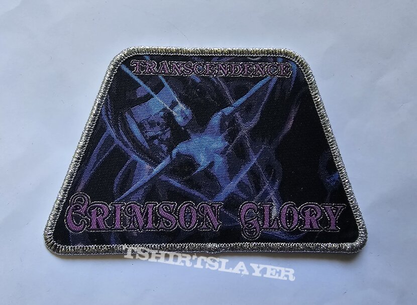 Crimson Glory Transcendence  Patch Silver Glitter Border 