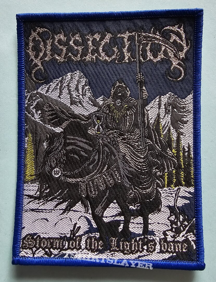 Dissection Storm Of The Light&#039;s Bane Patch Blue Border 