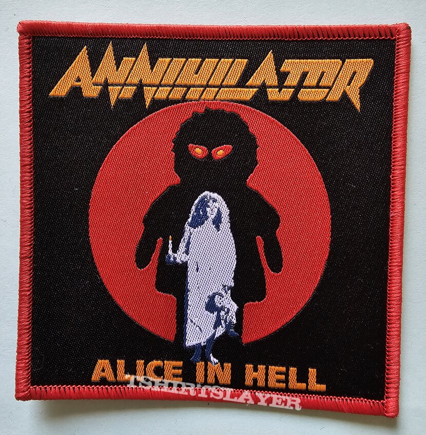 Annihilator Alice In Hell Patch Red Border 