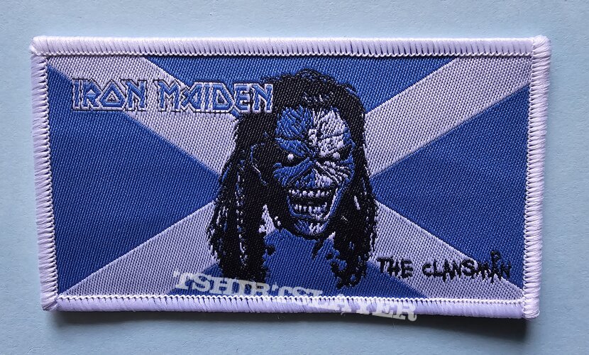 Iron Maiden The Clansman Patch White Border 