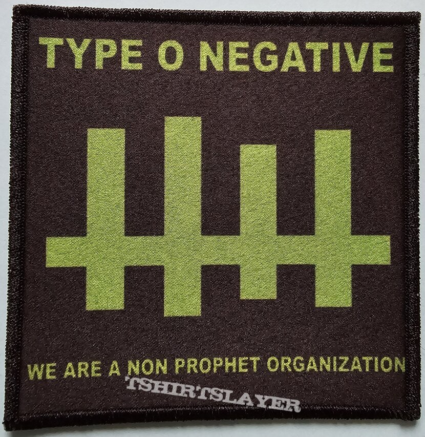 Type O Negative We Are A Non Prophet Organization Patch 