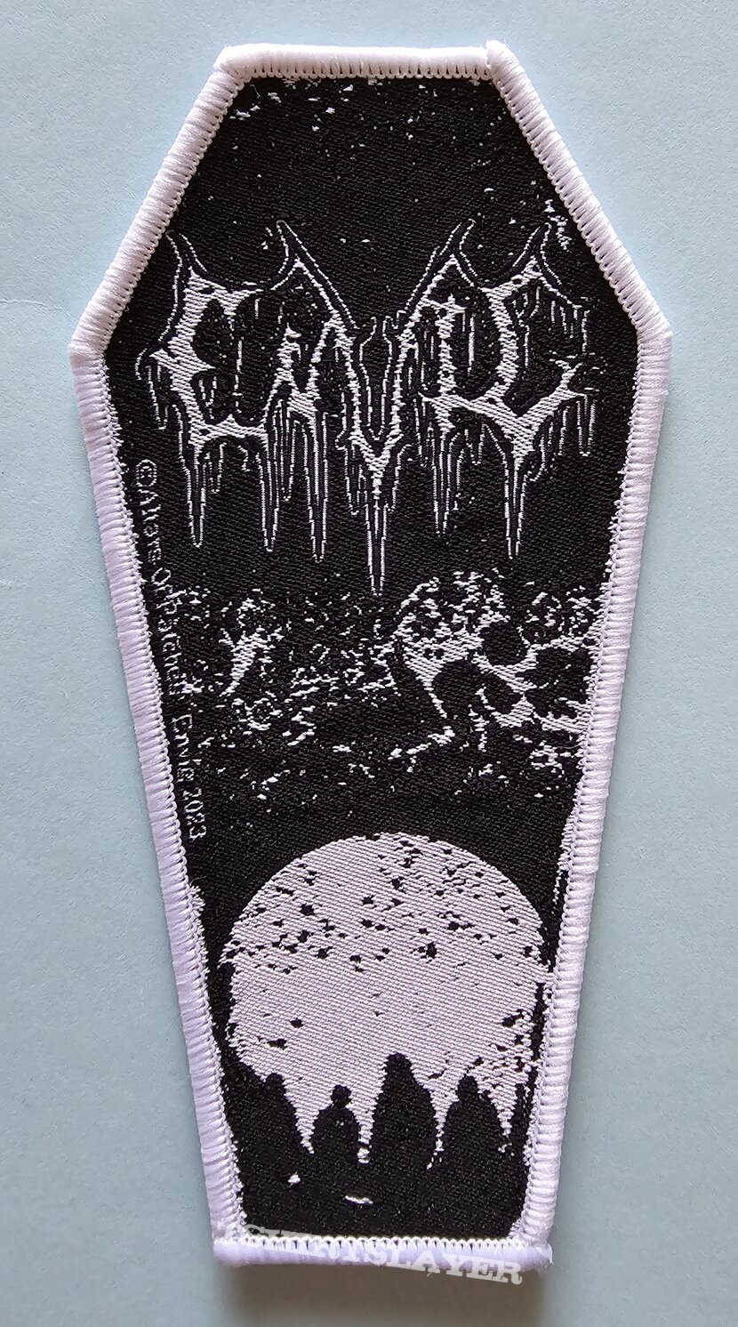 Envig Coffin Patch White Border 