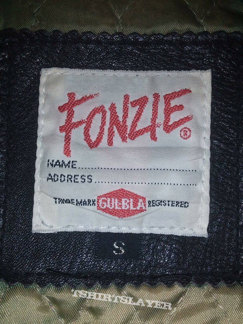 None &#039;Fonzie&#039; brand motorcycle jacket