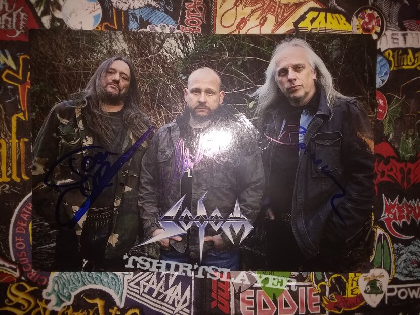 Signed Sodom promotional poster