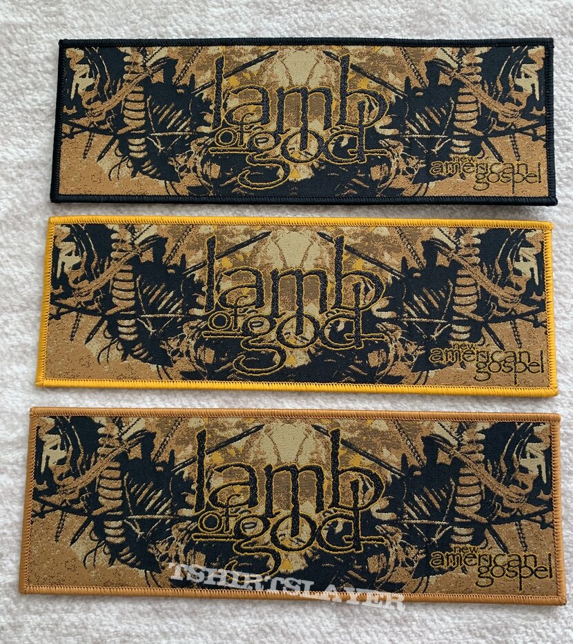 Lamb Of God New American Gospel strip patch