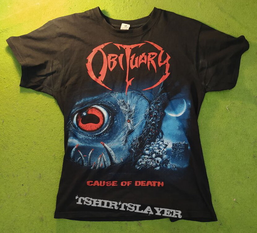 Obituary Cause of Death t-shirt 