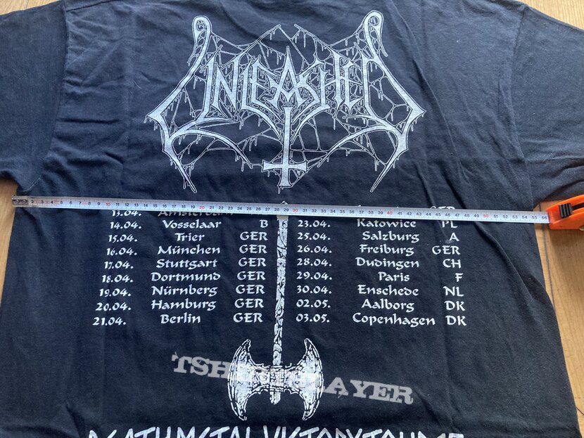 Unleashed OG Victory 1995 tour shirt 