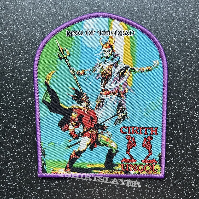 Cirith Ungol - King of the Dead woven patch (Purple border)