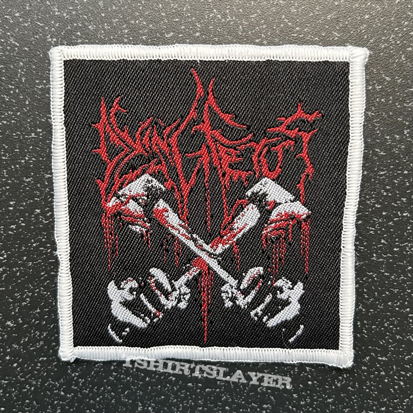 Dying Fetus woven patch (White border)