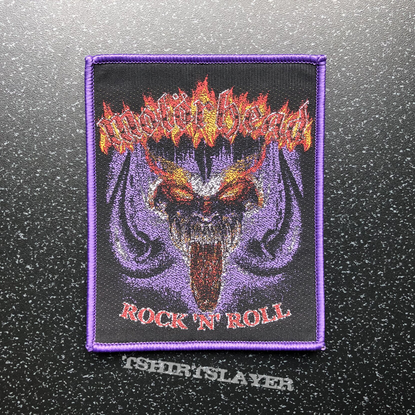 Motörhead Motorhead - Rock &#039;N&#039; Roll woven patch (Purple border)