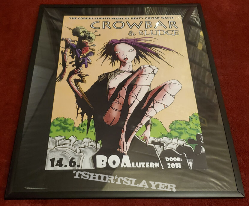 Crowbar The Corpus Christi Night Of Heavy Guitar Walls 11.5x16.5 Concert Poster (BOA) Luzern, Switzerland