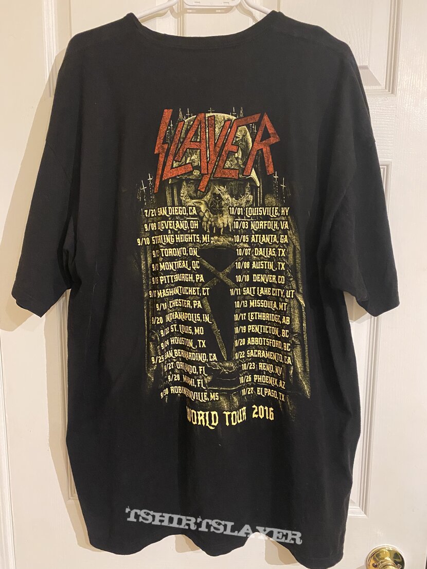 SLAYER - 2016 Concert Tour Shirt 