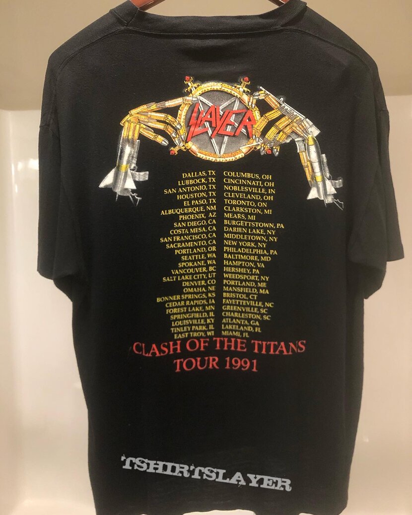 1991 SLAYER- Clash of the Titans-Brockum Collection USA 