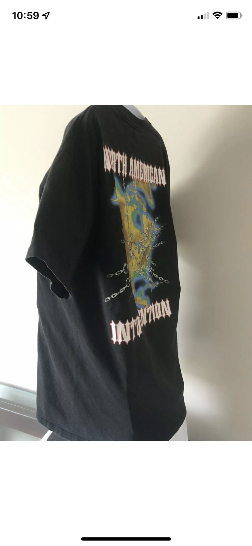 1994 SLAYER Tour tee-Size XL Brockum “INTOURVENTION” USA