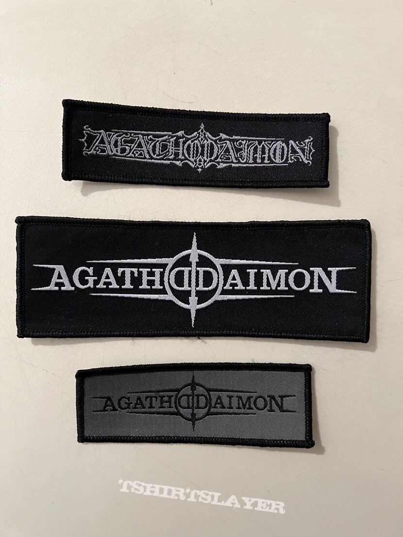 AGATHODAIMON horizontal logo patches AGATHODAIMON horizontal logo patches