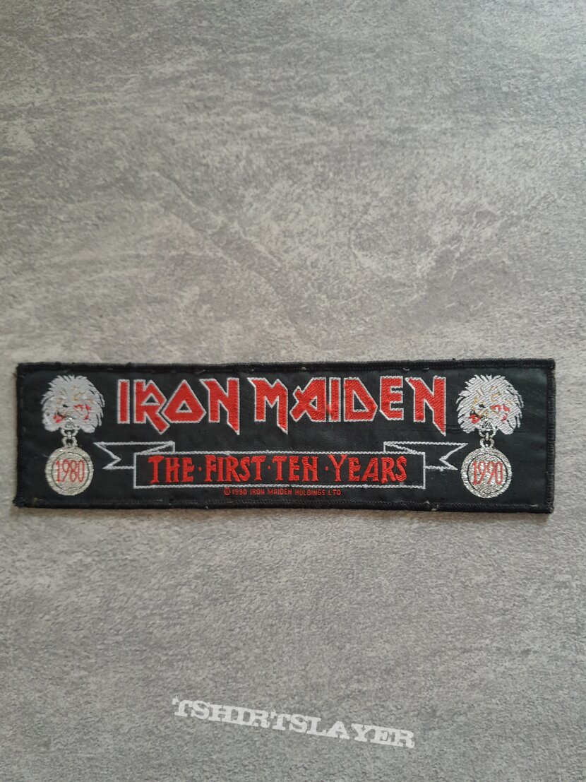 Iron Maiden First Ten Years patch
