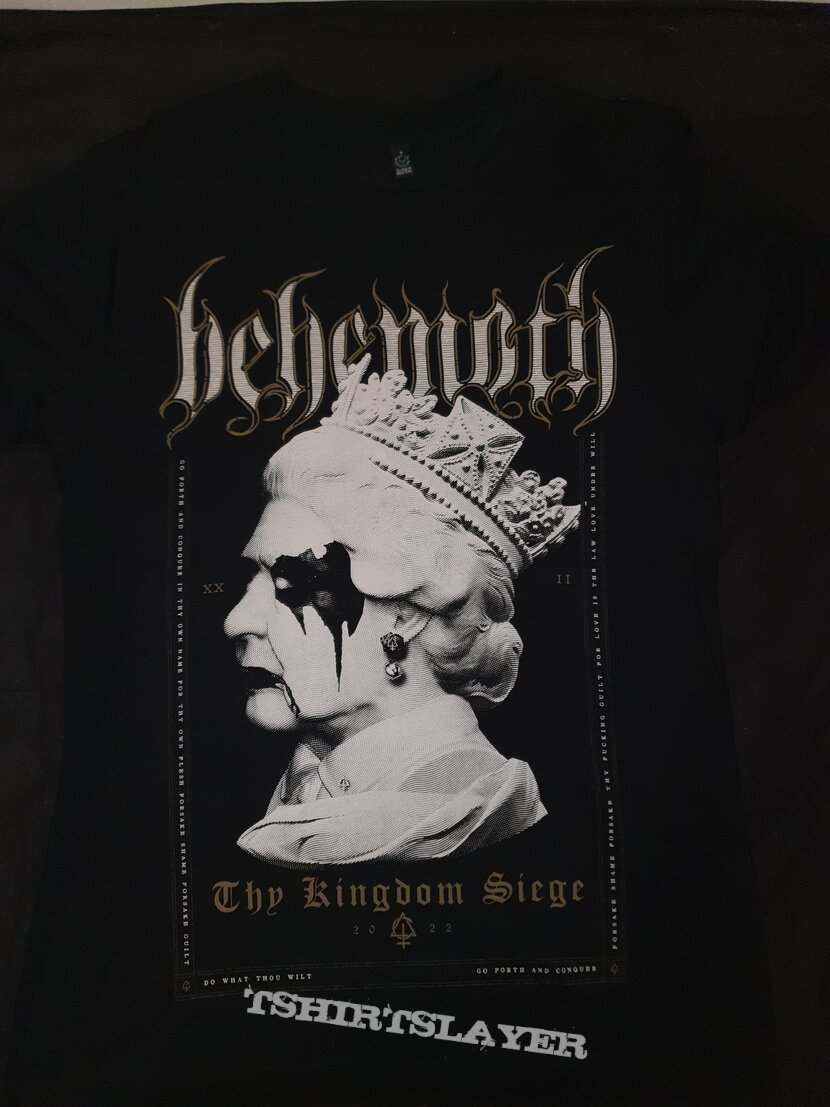 Behemoth The Devil Save the Queen 2022 UK Tour Shirt