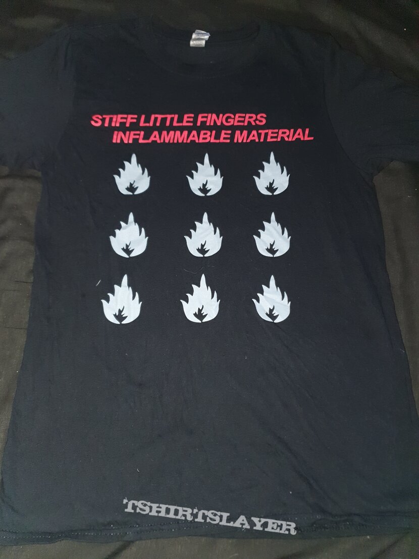 Stiff Little Fingers Inflammable Material Shirt