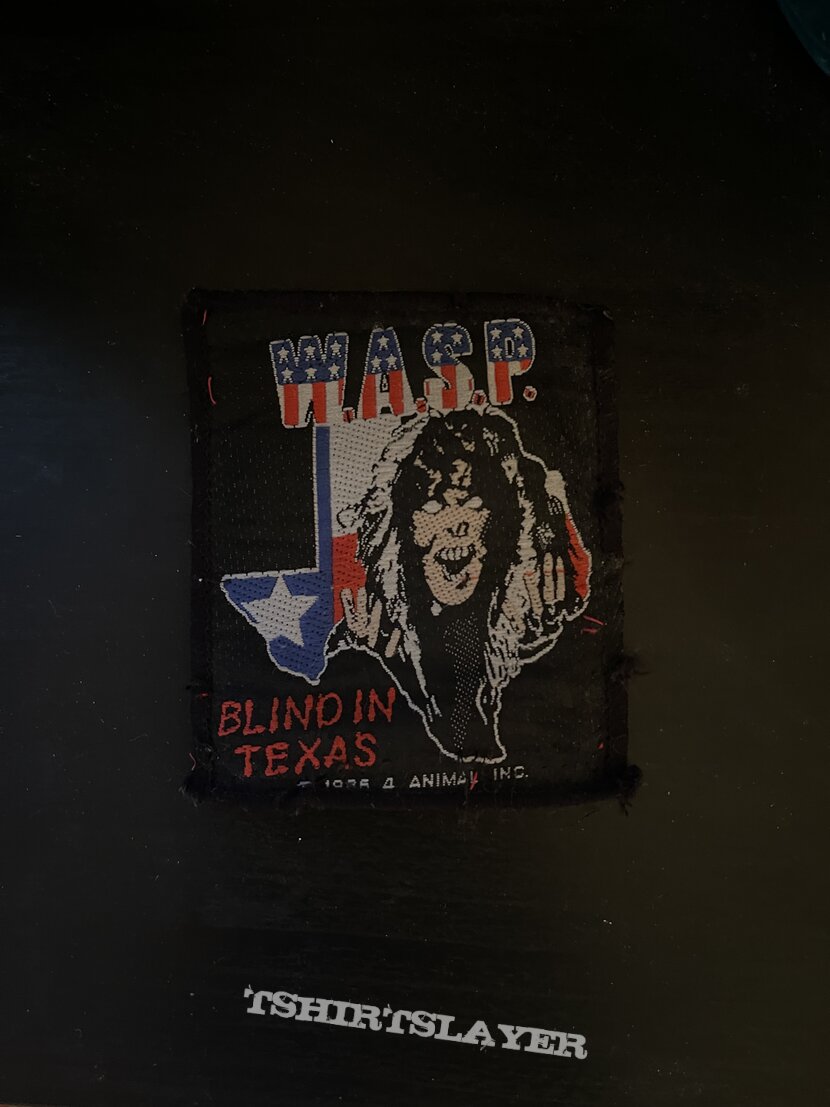 W.A.S.P. WASP blind in Texas patch