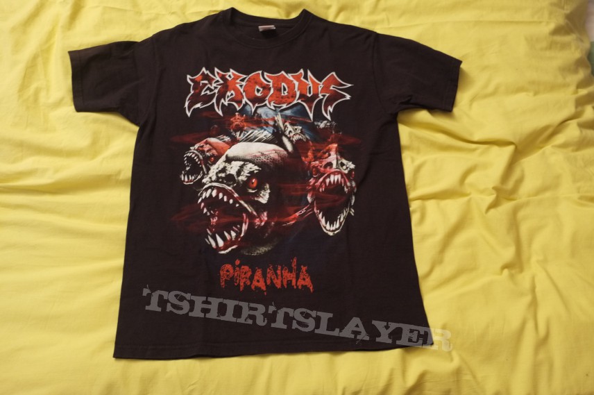 T-Shirt Exodus Piranha | TShirtSlayer TShirt and BattleJacket Gallery