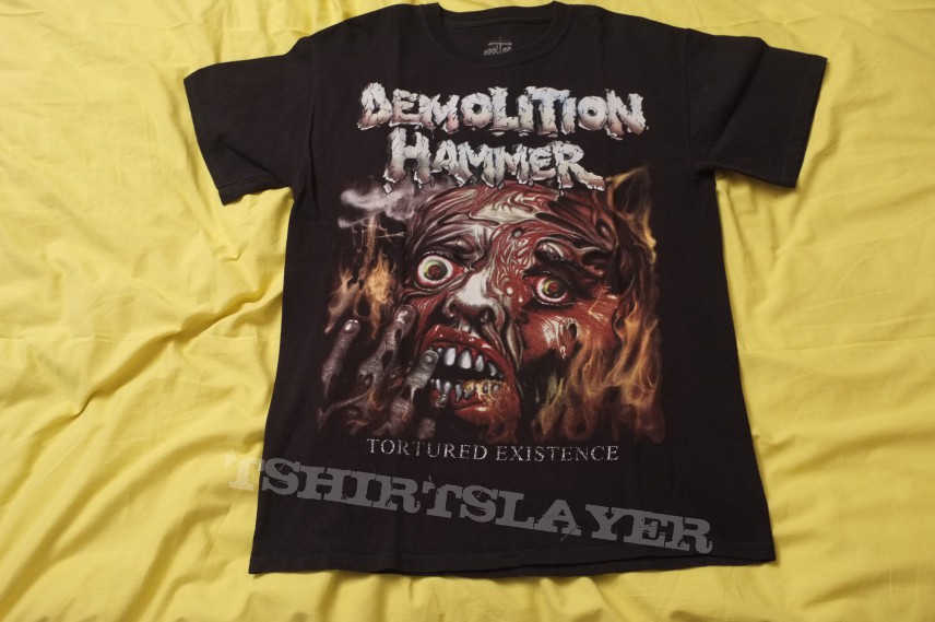 T-Shirt Demolition Hammer Tortured Existence | TShirtSlayer TShirt and  BattleJacket Gallery