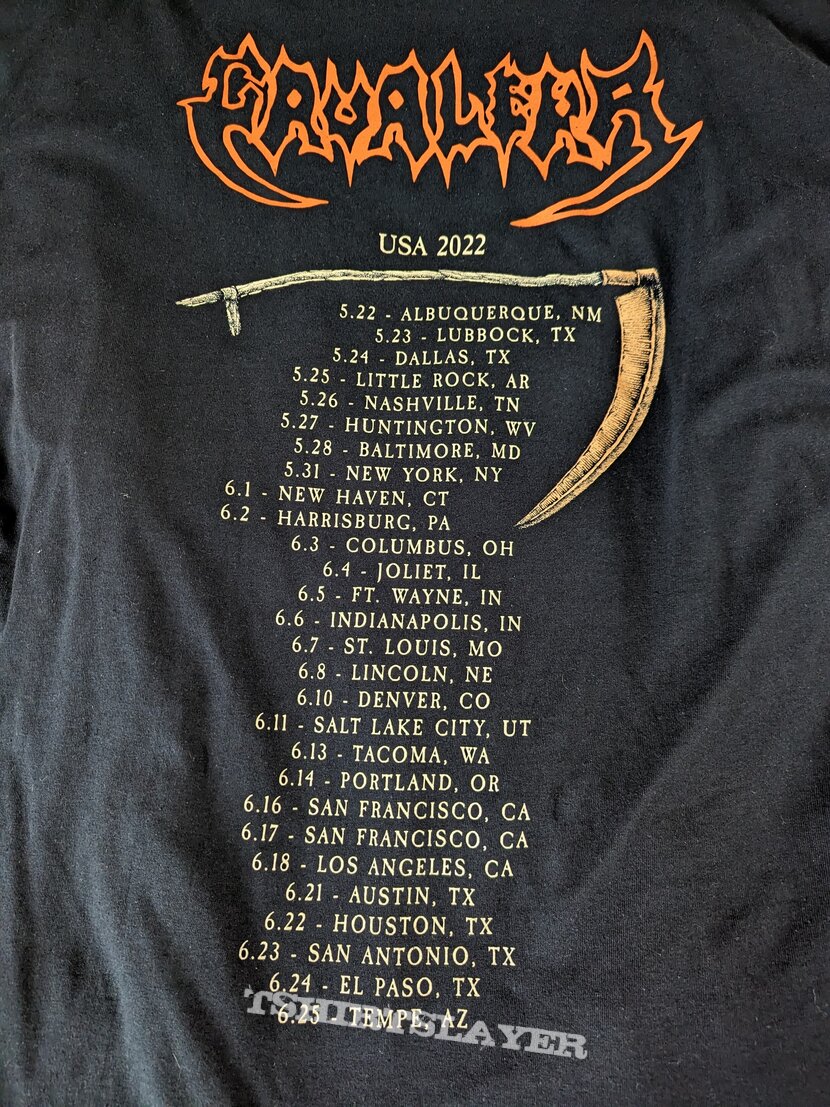 cavalera fall tour 2022 t shirt