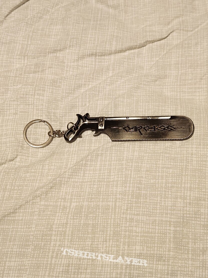 Carcass Chainsaw Bottle Opener Keychain