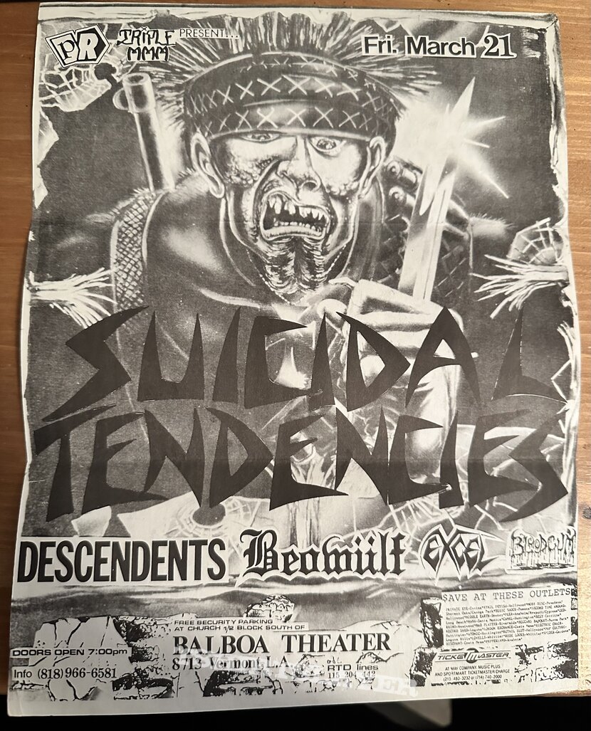 Suicidal Tendencies Flyer