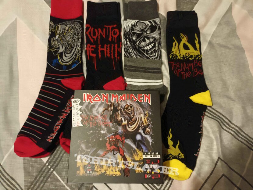 Iron Maiden- Number of the Beast Box of Socks